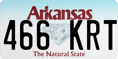 AR license plate 466KRT