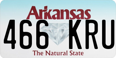 AR license plate 466KRU