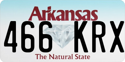 AR license plate 466KRX