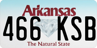 AR license plate 466KSB
