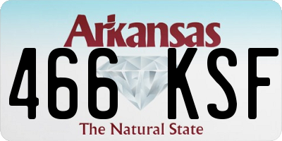 AR license plate 466KSF