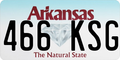 AR license plate 466KSG