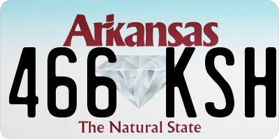 AR license plate 466KSH