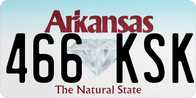 AR license plate 466KSK
