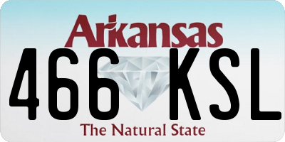 AR license plate 466KSL