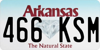 AR license plate 466KSM