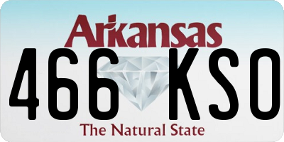 AR license plate 466KSO