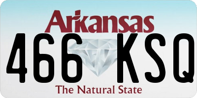 AR license plate 466KSQ