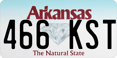 AR license plate 466KST