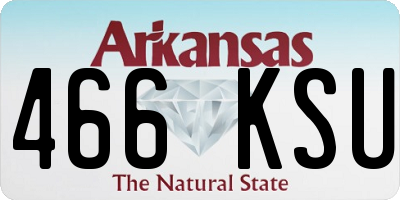 AR license plate 466KSU