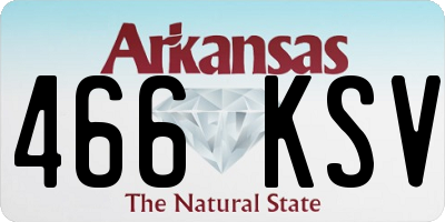 AR license plate 466KSV