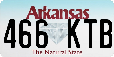 AR license plate 466KTB