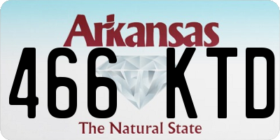 AR license plate 466KTD