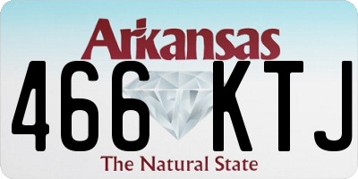AR license plate 466KTJ