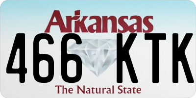 AR license plate 466KTK