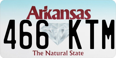 AR license plate 466KTM