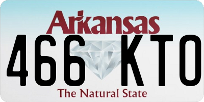AR license plate 466KTO