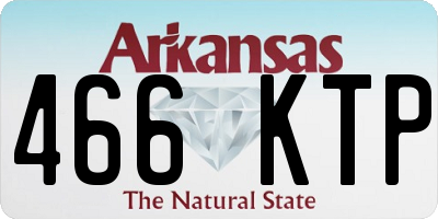 AR license plate 466KTP