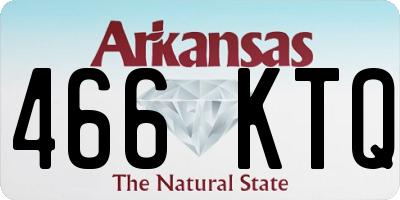 AR license plate 466KTQ
