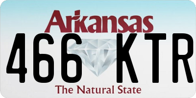 AR license plate 466KTR