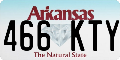 AR license plate 466KTY