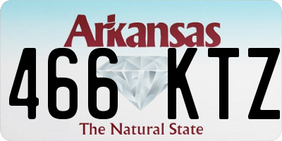 AR license plate 466KTZ