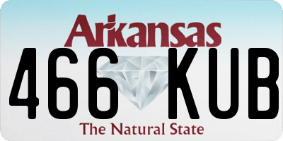AR license plate 466KUB