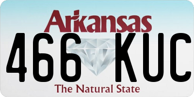 AR license plate 466KUC