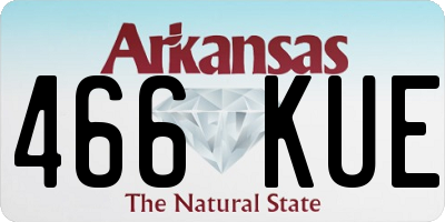 AR license plate 466KUE