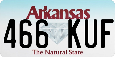 AR license plate 466KUF