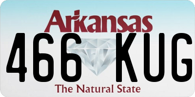 AR license plate 466KUG