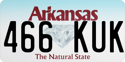 AR license plate 466KUK