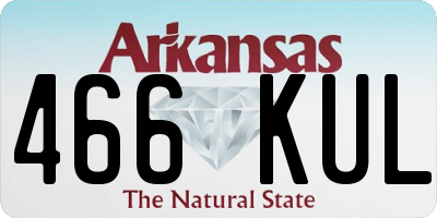 AR license plate 466KUL