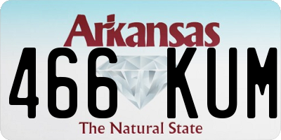 AR license plate 466KUM