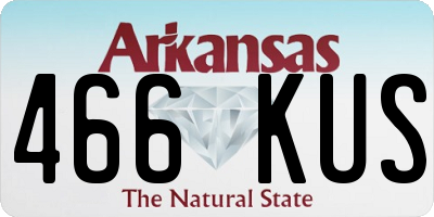 AR license plate 466KUS