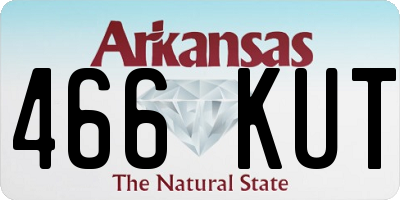 AR license plate 466KUT
