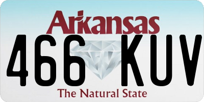 AR license plate 466KUV