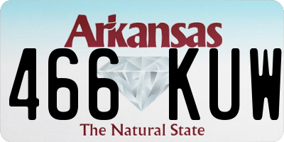 AR license plate 466KUW