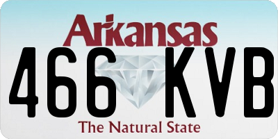 AR license plate 466KVB