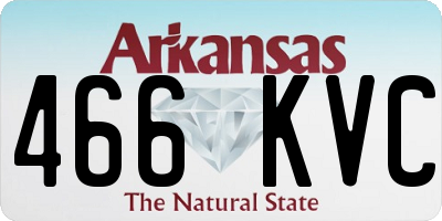 AR license plate 466KVC
