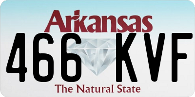 AR license plate 466KVF