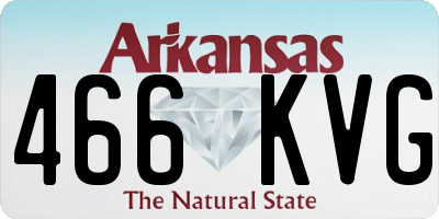 AR license plate 466KVG
