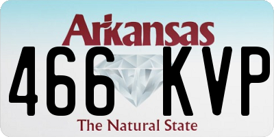 AR license plate 466KVP