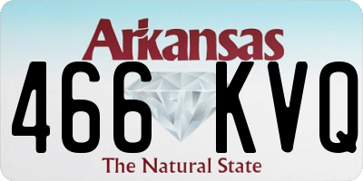 AR license plate 466KVQ