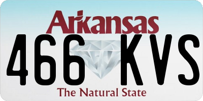 AR license plate 466KVS