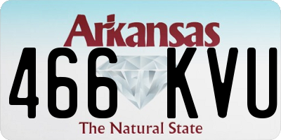 AR license plate 466KVU