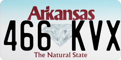 AR license plate 466KVX