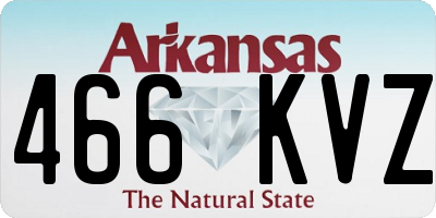 AR license plate 466KVZ