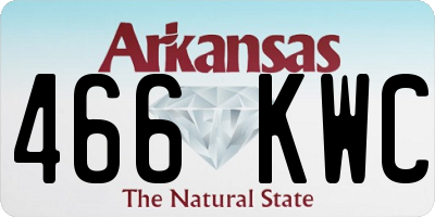 AR license plate 466KWC