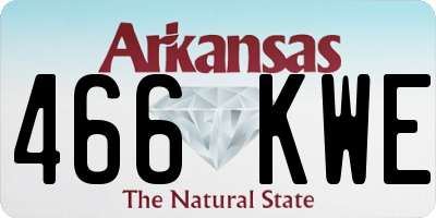 AR license plate 466KWE